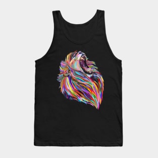 Roaring Regal Rainbow Lion Tank Top